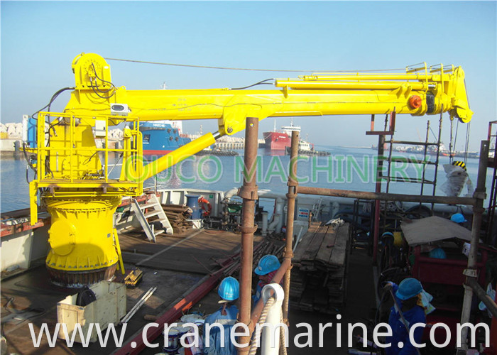 1ton 30 meters Telescopic marine crane with IACS certified